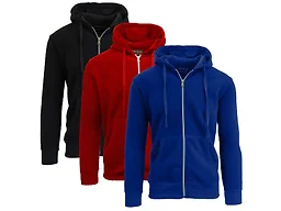 GBH WC-----(Boy's 3PK Hoodie)  CFH-251  BK-RD-