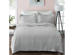 3-Piece 100% Cotton Matelasse Bedspread