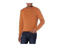 Amazon Essentials Men's Crewneck Sweater, Rust, X-Small