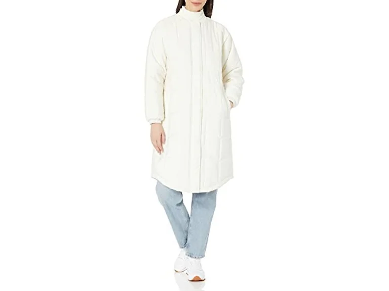 Amazon Essentials Quilted Coat, Large