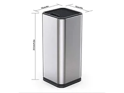 DURA LIVING DL-DLC18055 Dura Living Stainless Steel Universal Knife Block Holder Silver 