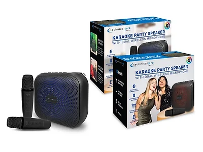 8" Karaoke Speaker w/ 2 Mics