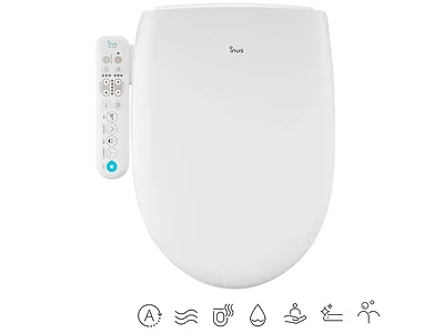Inus N22 Electronic Bidet Heated Seat & Dryer, Elongated