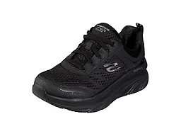 Skechers Women's D'lux Walker-infinite Motion, Black, 6.5