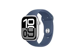 Apple MWY13LW/A Watch S10 Cell 46 Silver/Denim Band M/L 