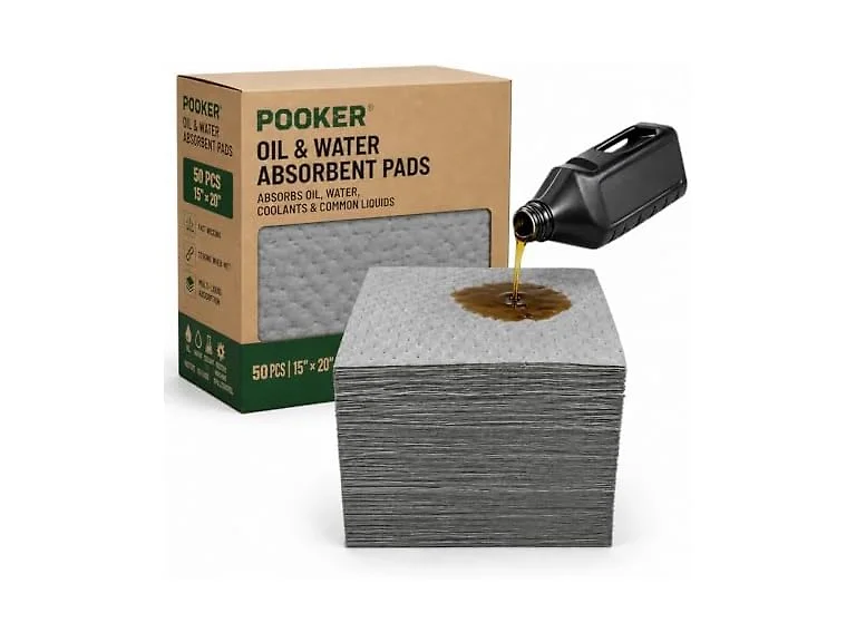 Pooker 15x20in Oil Absorbent Pads 50-Pk