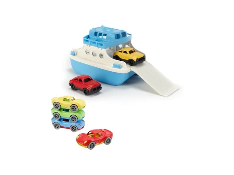 Green Toys Ferry Boat & Stack & Link Racer Bundle 