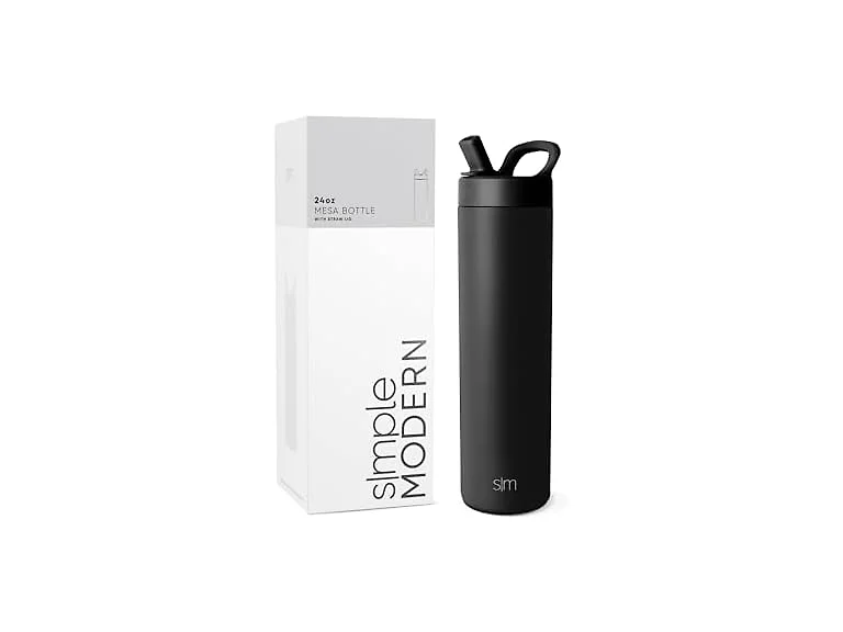 Simple Modern Insulated Water Bottle| 24oz | Black