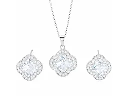 Saffron LGR-33-025EP Womens Clover Pendant & Earrin