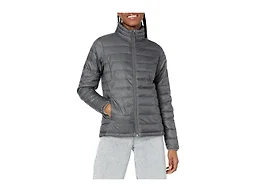 Amazon Essentials Women's Lightweight Long-Sleeve Water-Resistant Packable Puffer Jacket (Available in Plus Size), Charcoal Heather, X-Small