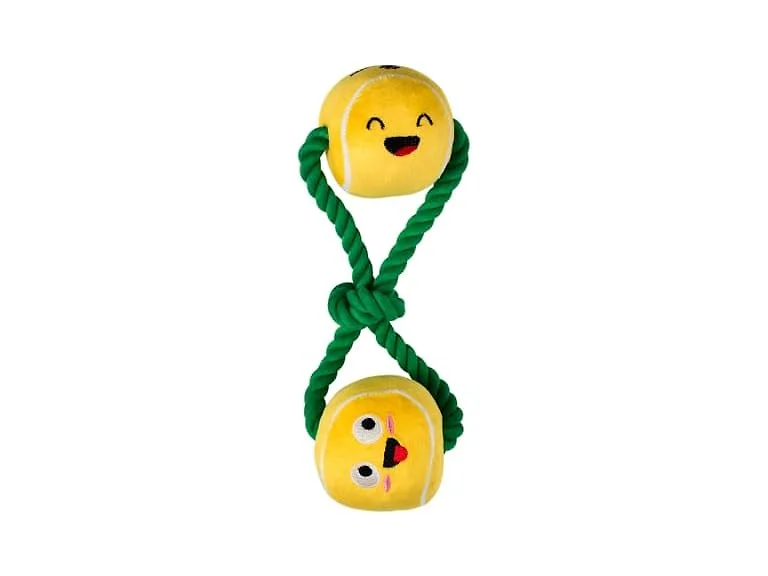 Fringe Studio Plush Dog Toy with Rope