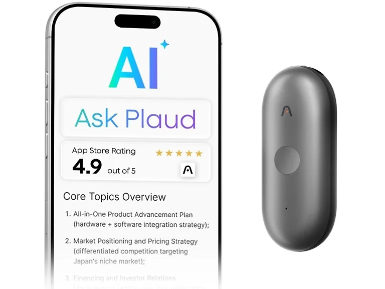 (NEW) Plaud NotePin S AI Voice Recorder