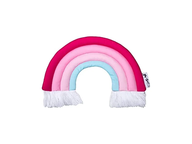 Doggy Parton Pink Rainbow Fringe Toy