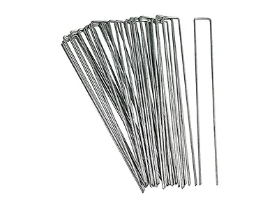 Sunnydaze 12" Garden Staples - Set of 25