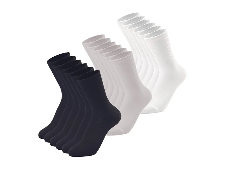 Mens Crew Socks Cotton 24 Pairs