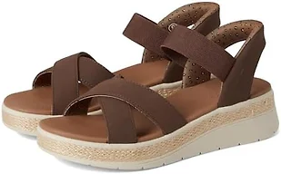 Skechers BOBS Women's,BOBS SUN RAY HANDS FREE SLIP-INS,CHOC,10 M US