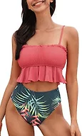 CUPSHE Two Piece Ruffled Swimsuit