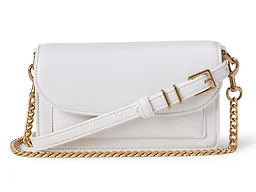 Amazon Essentials Women's Convertible Crossbody Clutch Bag with Interchangeable Straps, Ecru, One Size