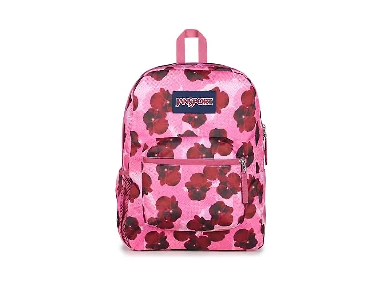 JanSport 26L Cross Town Backpack Pop Art Pansies 