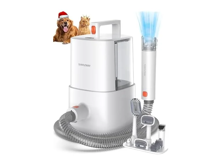 SIMPLEWAY Pet Grooming Vacuum, Dog Grooming Kit