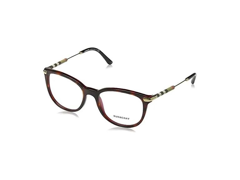 Burberry Havana Bordeaux Square Eyeglasses