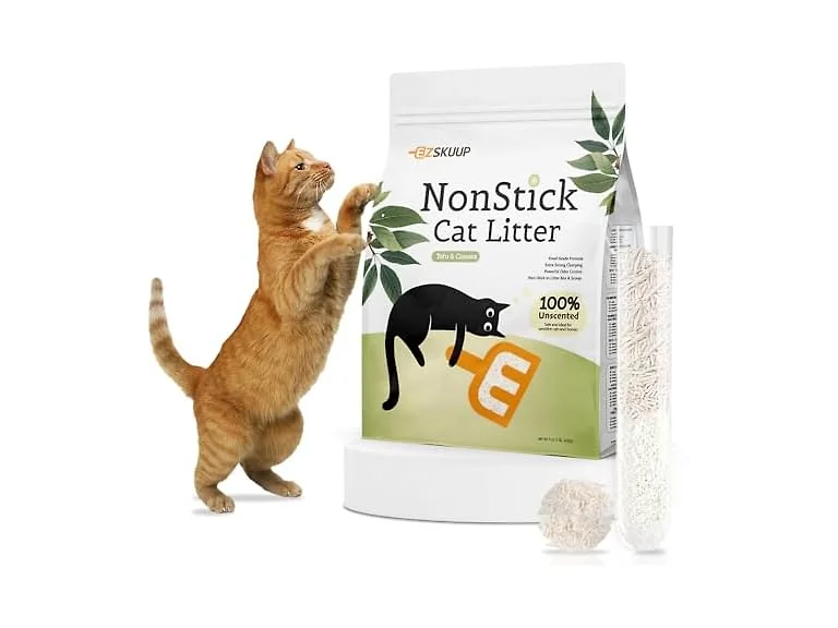EZSKUUP Non-Stick Ultra Clumping Tofu Cat Litter