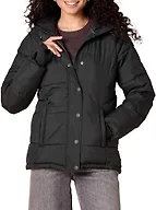 Amazon Essentials Women's Heavyweight Quilted Long-Sleeve Hooded Puffer Coat (Available in Plus Size), Black, 4X