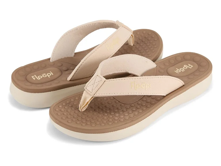 Womens Vegan Leather Thong Flip Flop