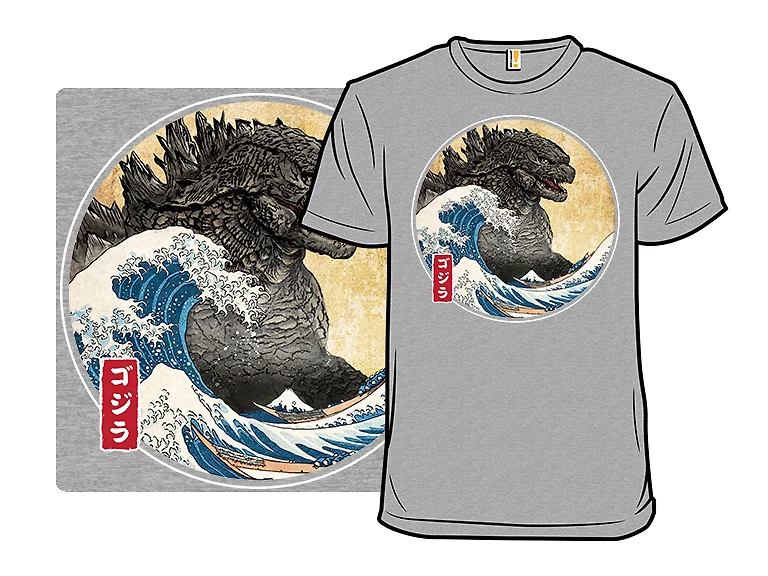 The Great Gojira off Kanagawa