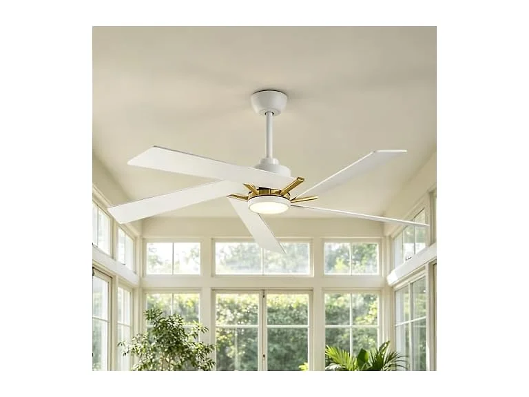 Parrot Uncle 60 Inch White Ceiling Fan