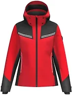 HEAD Women's Joy Ski Jacket - Waterproof, Insulated, Stretch Fabric, Regular Fit, Detachable Hood-Red,X-Large (44)