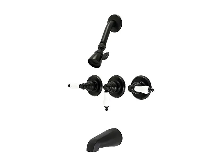Kingston KB230PL Tub and Shower Faucet, Matte