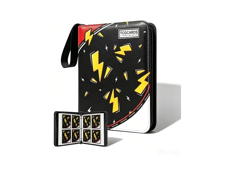 PXLZLCV 4 Pocket Trading Card Binder 400 Pockets