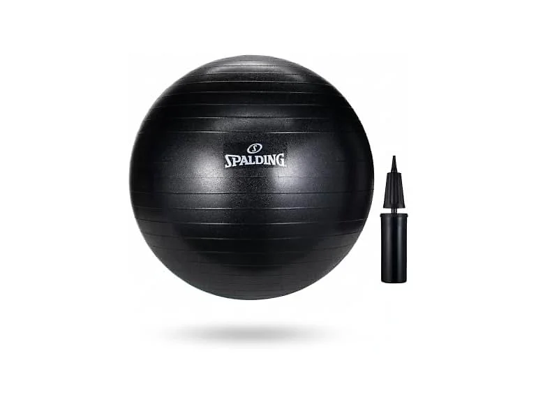 Spalding - Gym Ball with Pump (65 Cm), Black