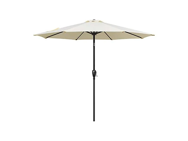Simple Deluxe 9ft Outdoor Market Table Patio Umbrella with Button Tilt