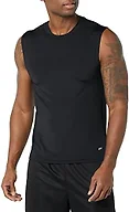 Amazon Essentials Men's Athletic Base Layer Workout Sports Tank Tops, Black, X-Large