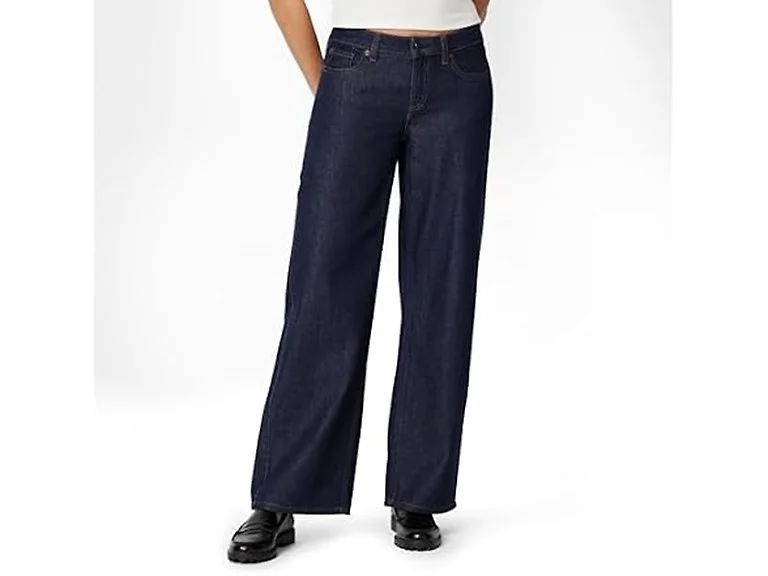 Amazon Essentials Women's Low-Rise Wide Leg Jean
