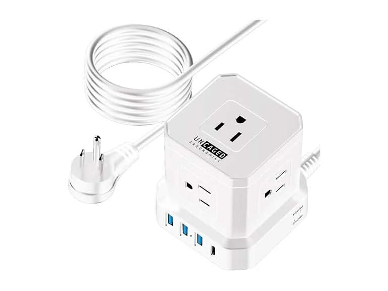 Cube Power Strip with USB Ports