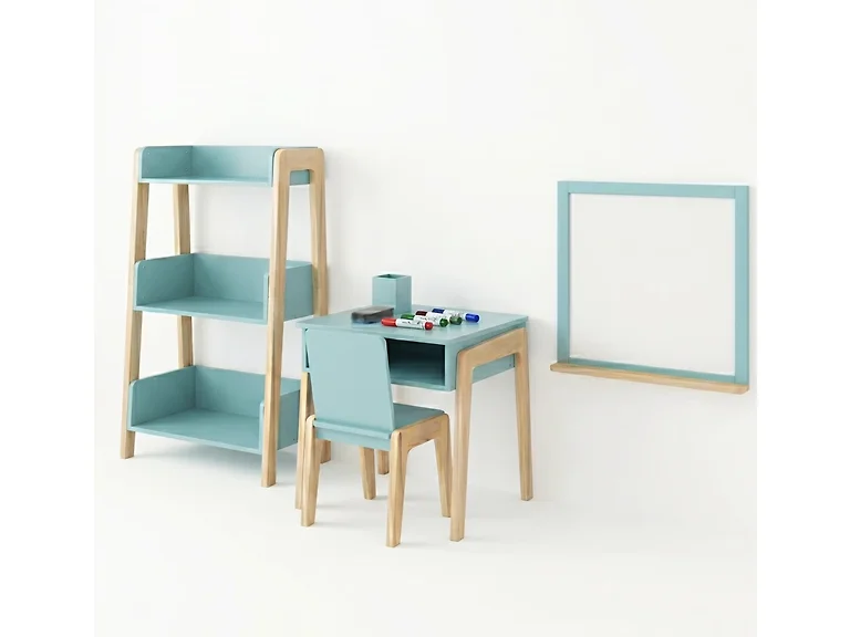 Humble Crew Kids Desk and Chair Set with Bookcase, Toddler Activity Table
