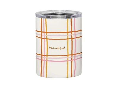 Slant Party Supplies Plaid Fall Tumbler