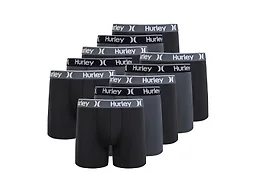 Hurley Men's 5 Pack Solid Boxer Briefs