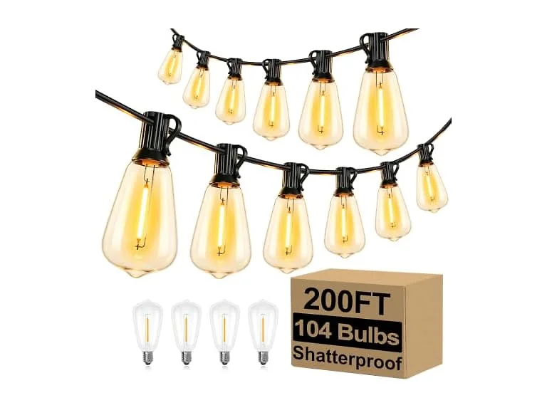 Brightever 200FT Outdoor String Lights