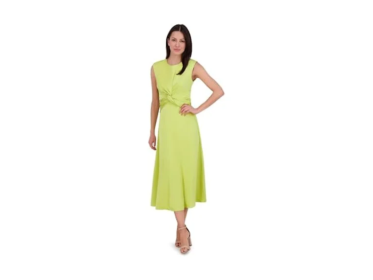 Vince Camuto Women Cap Sleeve U-neck Pear Dress