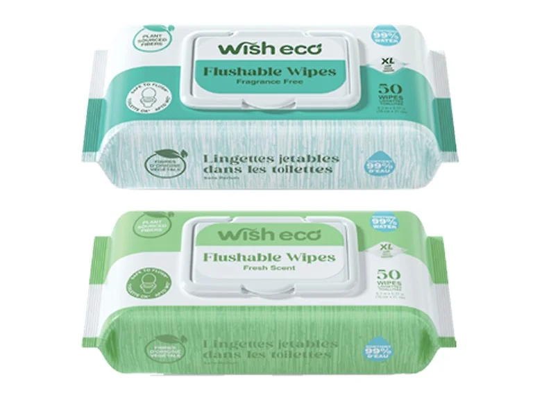 600ct Eco Friendly Flushable Wipes