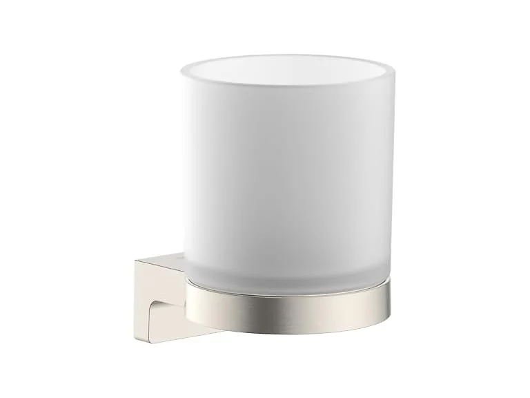 hansgrohe AddStoris S Modern Tumbler in Brushed Nickel