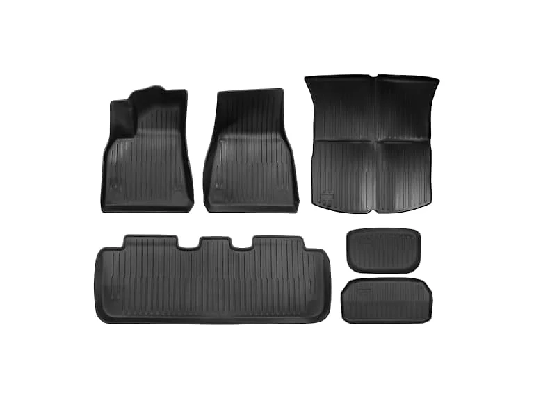 BIG RED Floor Mats for Tesla Model Y