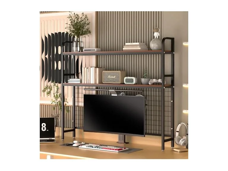 FAHKNS FAHKNS Desktop Bookshelf - 2-Tier Desk
