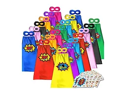 Kids Superhero Capes and Masks 20 Sets