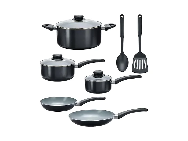 GoodCook Everyday Ceramic 10-Piece, Black