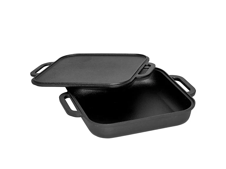 Jim Beam Cast Iron Skillet Griddle Set